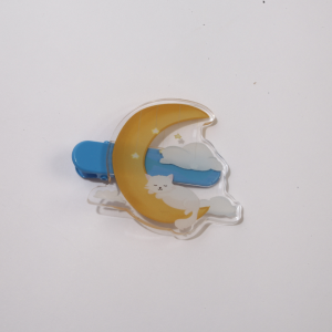 Agrafe de par pisica cu Luna