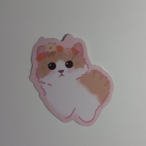 Stickere pisicuță floare